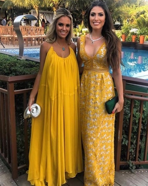 vestido amarelo para festa de casamento