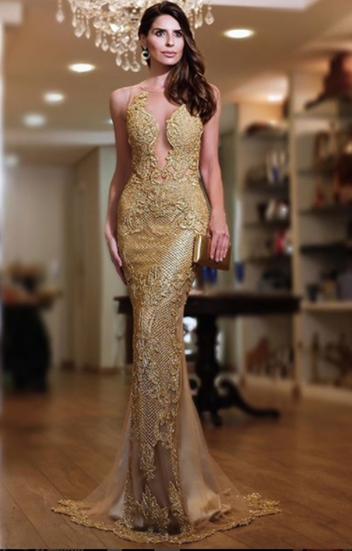 vestido dourado madrinha de casamento