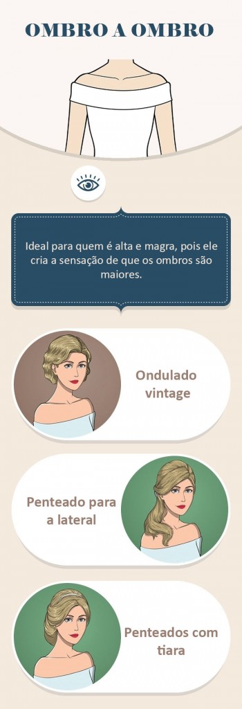 penteado para vestido ombro a ombro