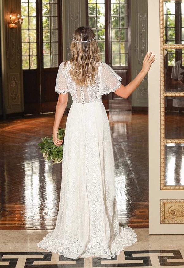 vestido branco para noiva casamento civil ou mini wedding