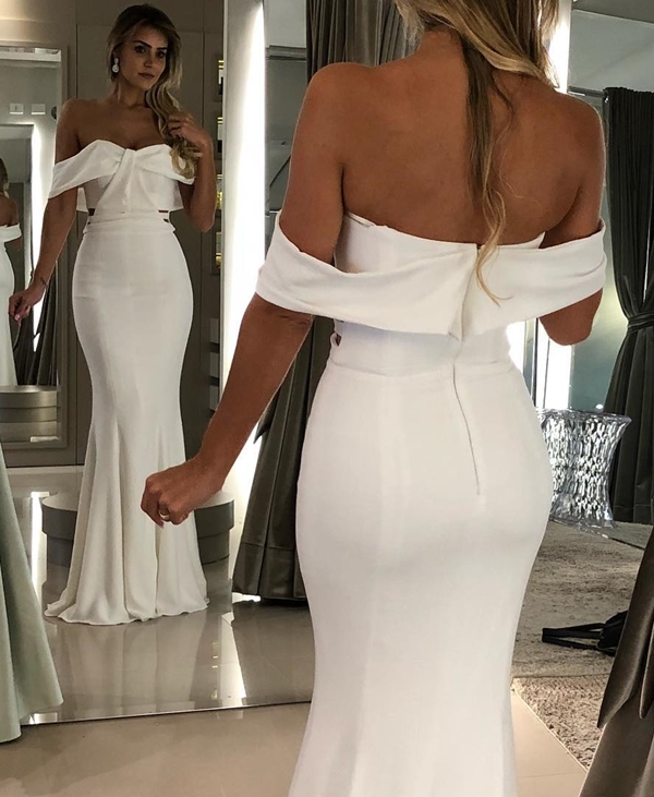 vestido longo branco