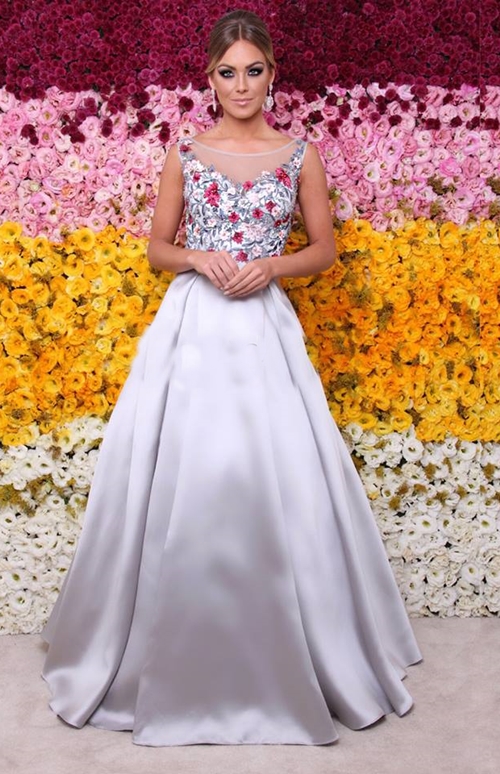 vestido de 15 anos floral