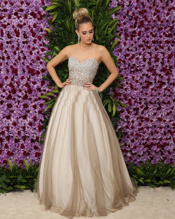 vestido para debutante longo
