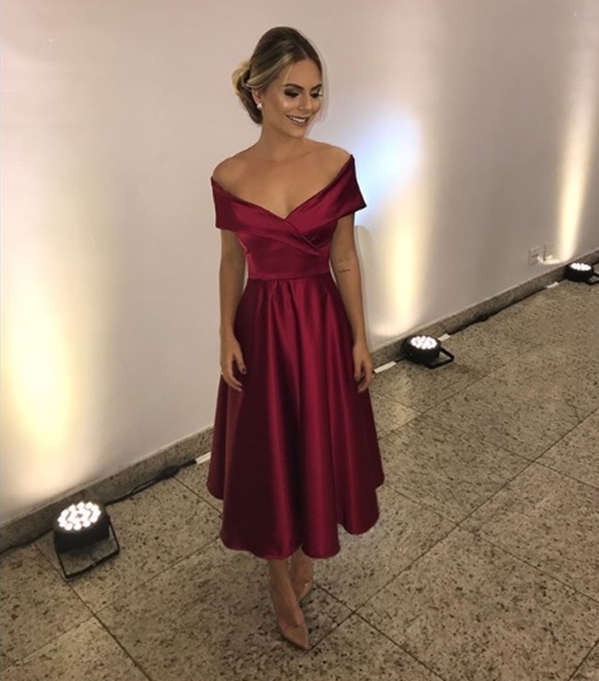 vestido midi para formatura convidada