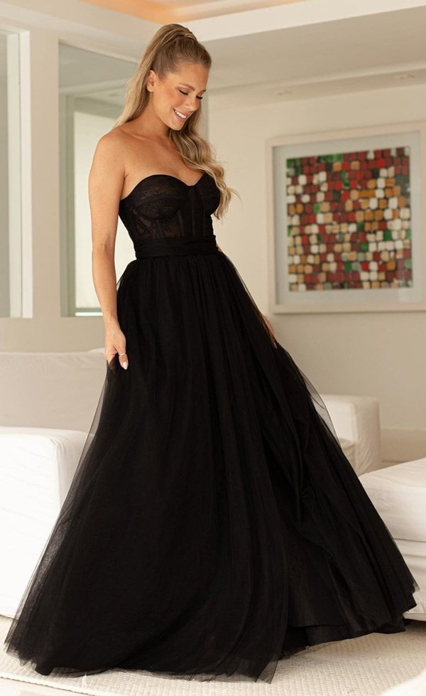 vestido preto para madrinha de casamento
