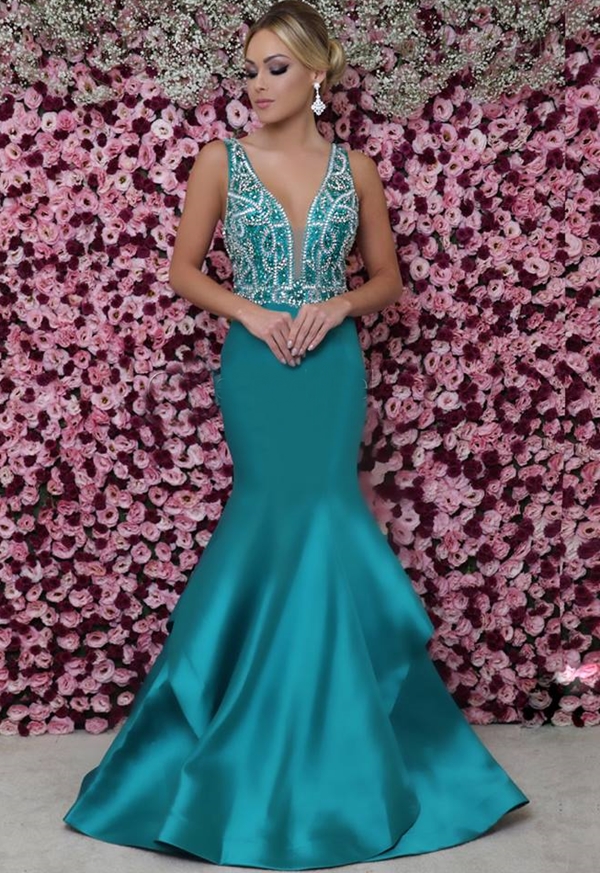 Vestido de formatura verde 2019