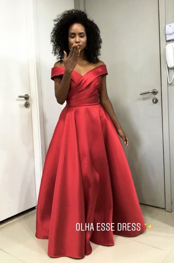 vestido longo vermelho 