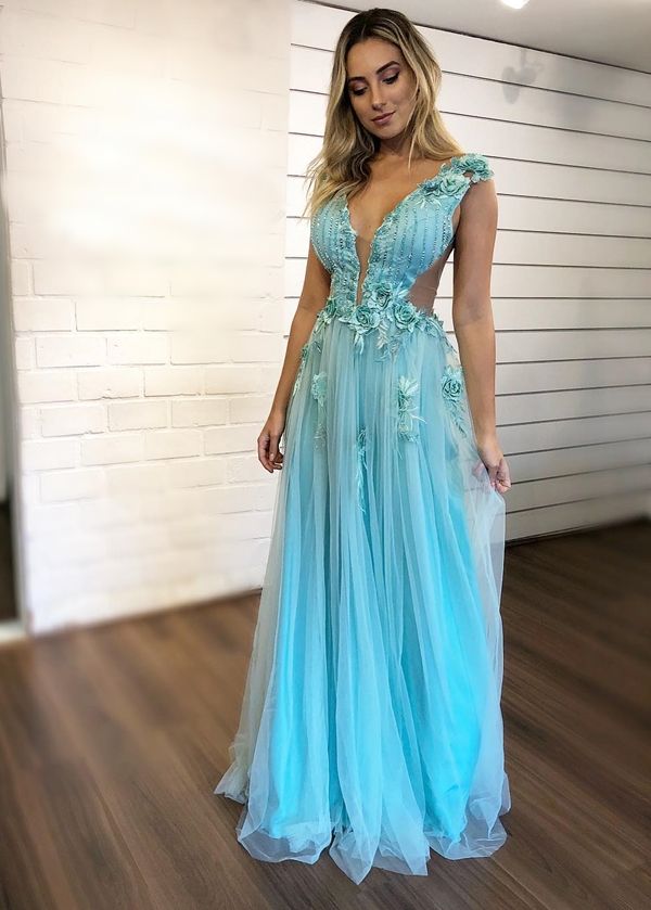vestido madrinha de casamento azul turquesa