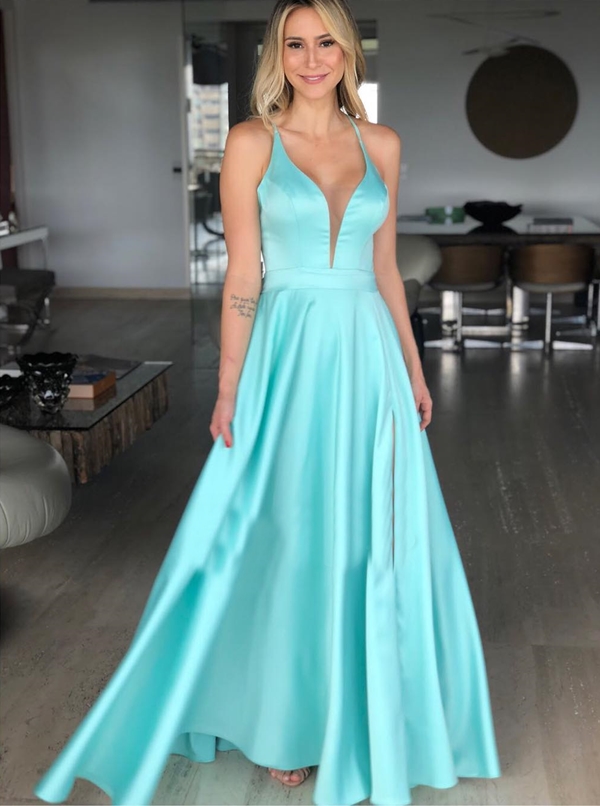 vestido para madrinha de casamento na cor azul tiffany