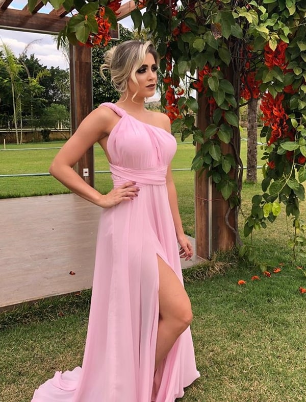 12 vestidos de festa rosa claro - Pronta pra Festa