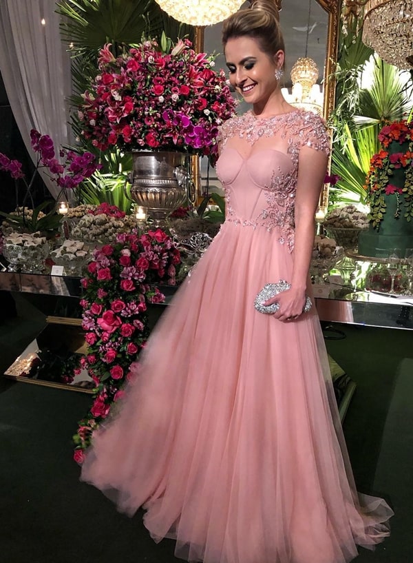 vestido de madrinha de casamento rose 2019