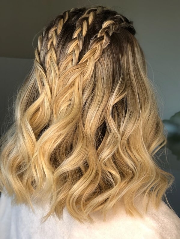 penteado de festa semi preso para madrinha de casamento