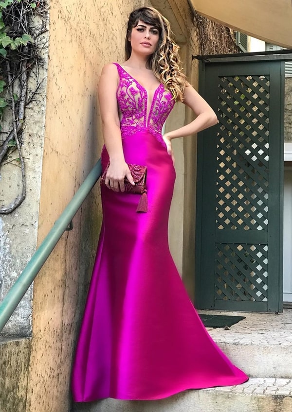 acessorios para vestido rosa pink