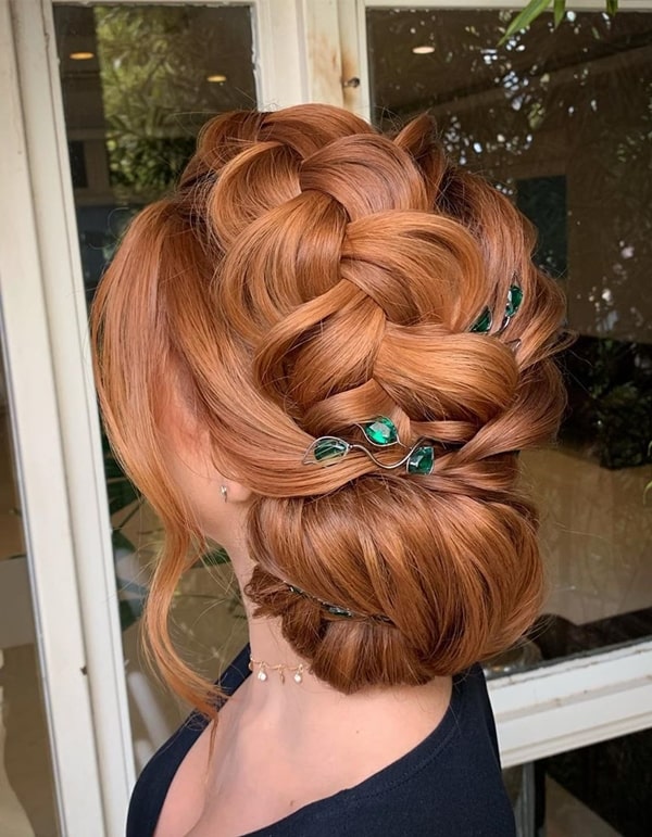 penteado de festa coque