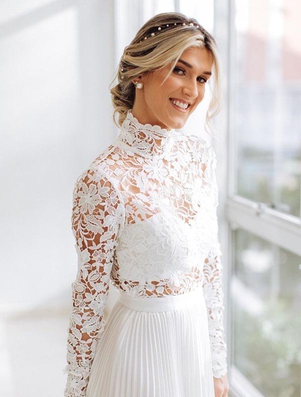 Modelo de vestido de noiva sales casamento civil
