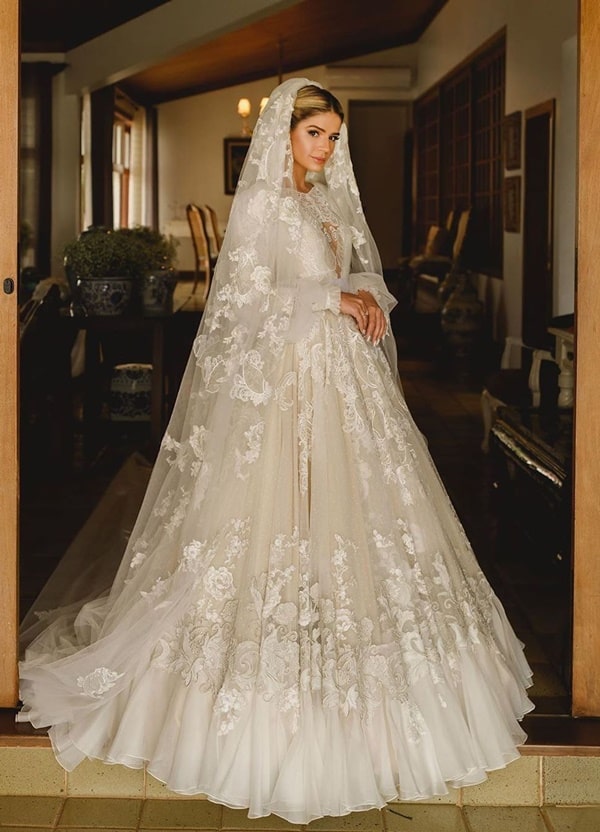 O vestido de noiva da Thássia Naves