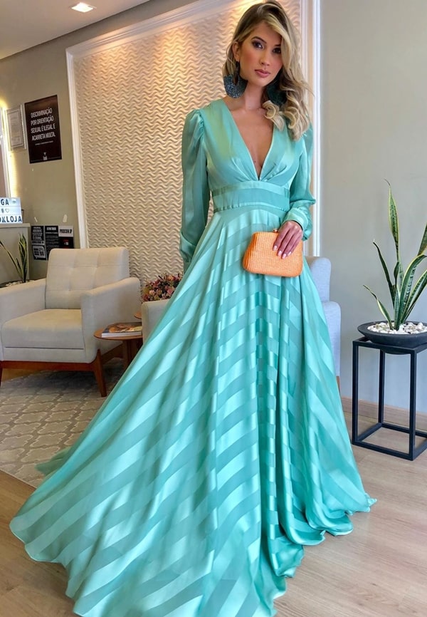 vestido verde tiffany para madrinha de casamento