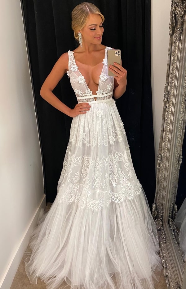 vestido de casamento longo simples