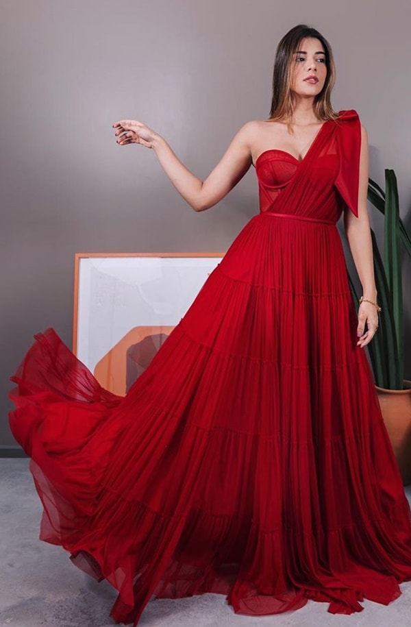 Vestido vermelho para madrinha de casamento: 35 longos!