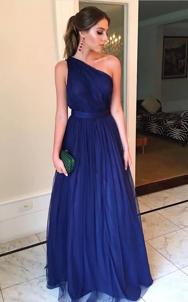 vestido longo azul royal para madrinha de casamento