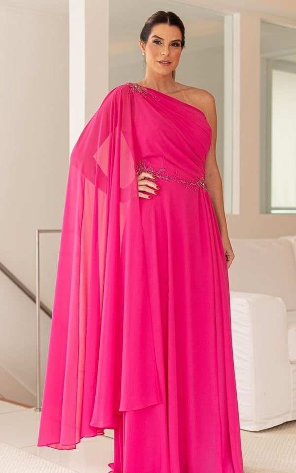 vestido pink para mãe da noiva