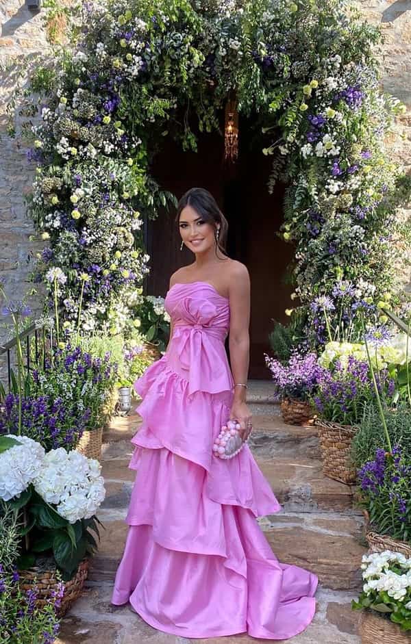 vestido rosa para madrinha de casamento