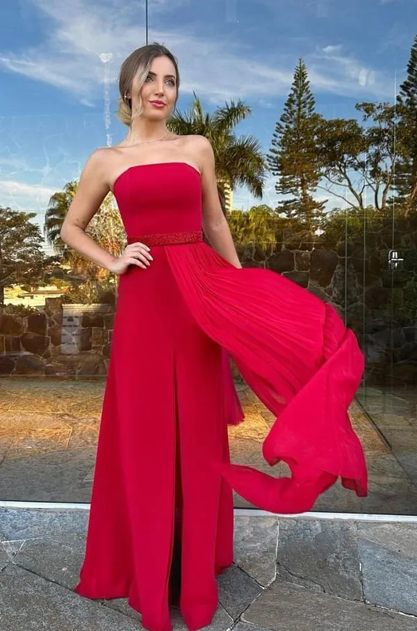 vestido vermelho para convidada