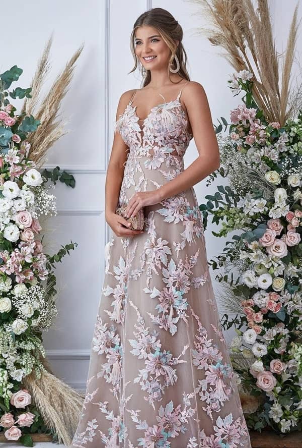 vestido para madrinha de casamento no campo