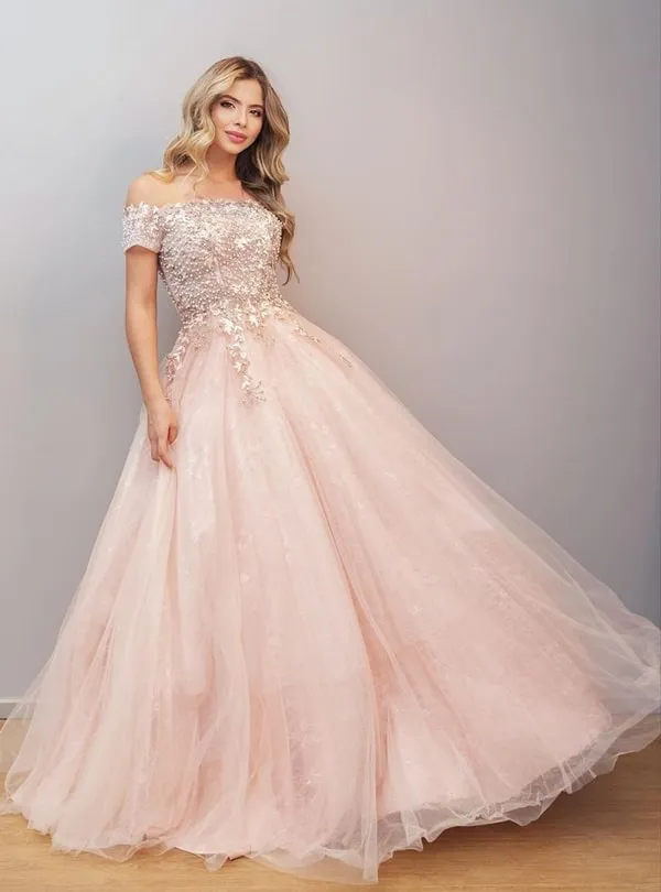 vestido longo rose debutante 15 anos