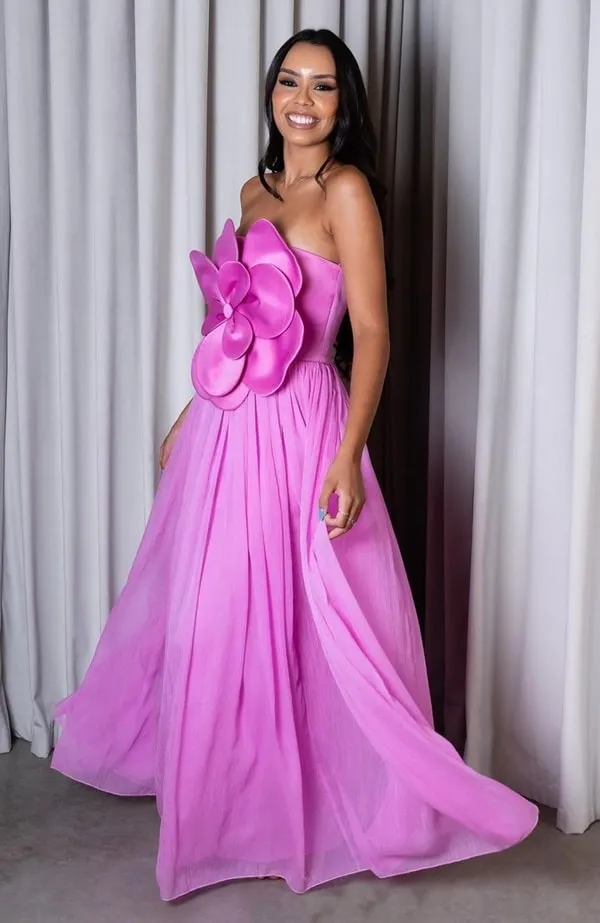 vestido rosa para convidada de casamento