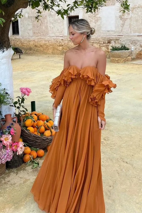 vestido para convidada de casamento durante o dia