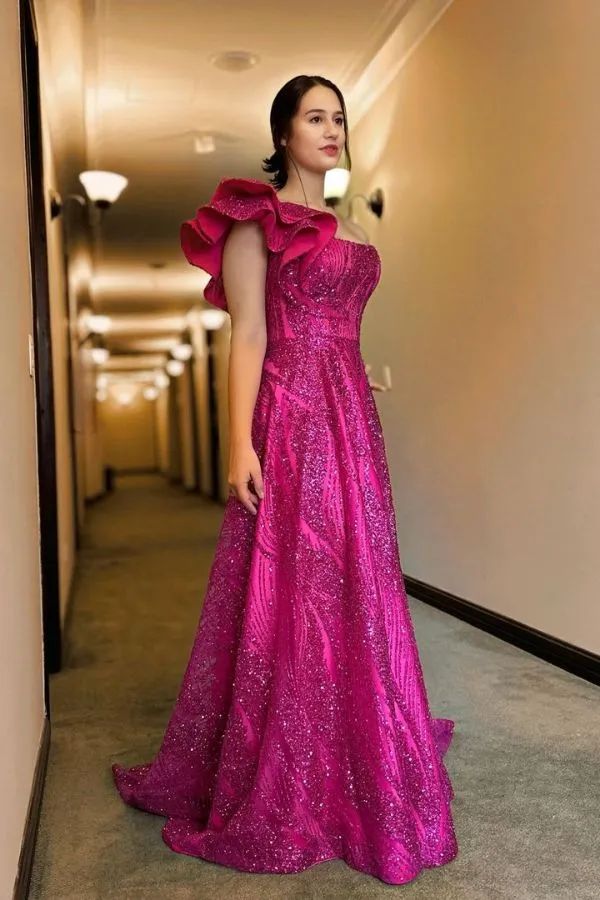 vestido rosa pink para madrinha de casamento a noite