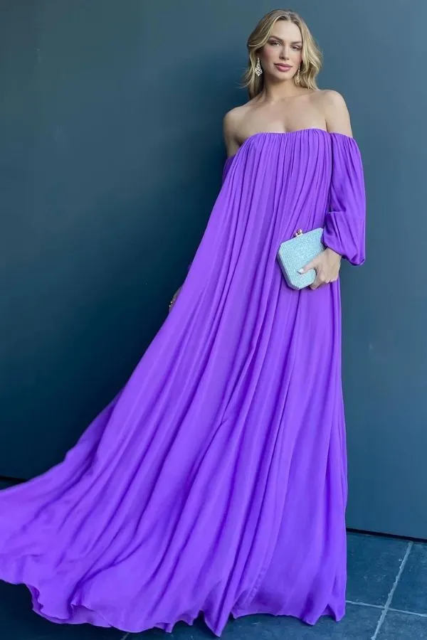 vestido lavanda para convidada de casamento