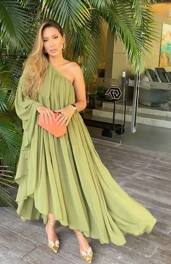 vestido verde para convidada de casamento dia